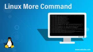 More Command in Linux 的图像结果