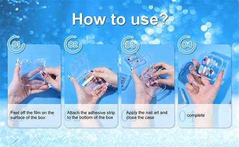 COSTICA Press on Nail Storage Box Set, 20 Pieces Clear Acrylic Display ...