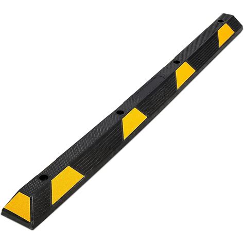 Pinypikaka 72" Car Parking Stopper, Heavy Duty Rubber Parking Curb Wheel Stopper with Yellow ...