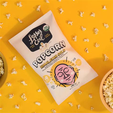 LesserEvil Organic Popped Popcorn - Himalayan Gold - Shop Popcorn at H-E-B