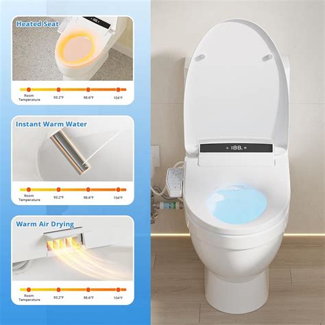 Hawkrown Electric Smart Toilet Seat, Upgraded Heated Bidet India | Ubuy