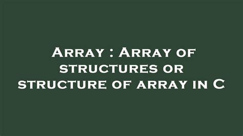 Image result for Array of Structures vs Structure of Arrays