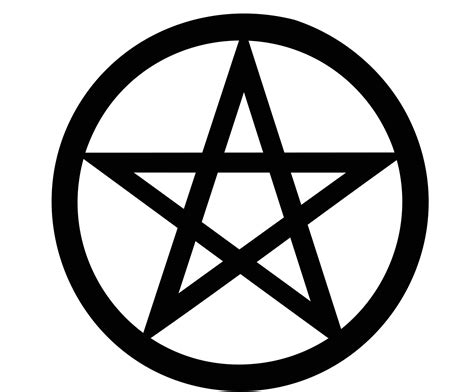 Wicca Pentagram religious symbol black and white 2d icon 16670552 ...