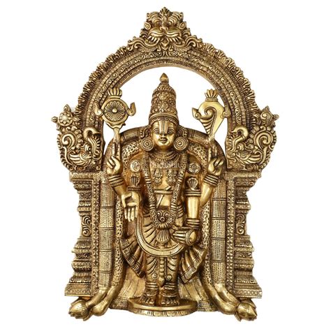 Buy Brass Lord Venkateshwara Tirupati Balaji Wall Hanging - 26 Inch ...