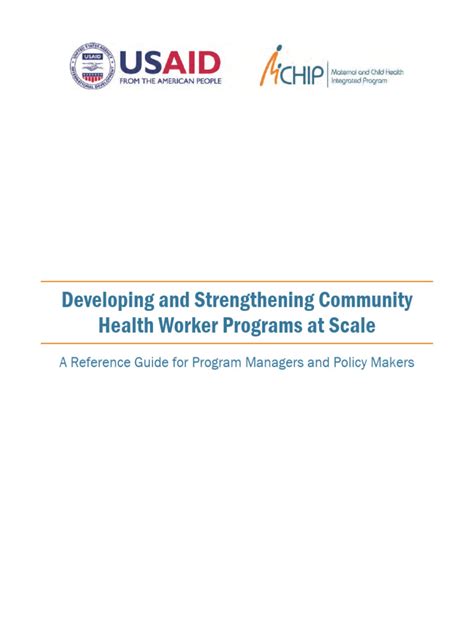 Image result for CHW Training Program