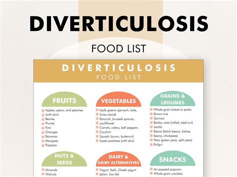Diverticulosis Diet Plan, Diverticulosis Diet Food Chart ...