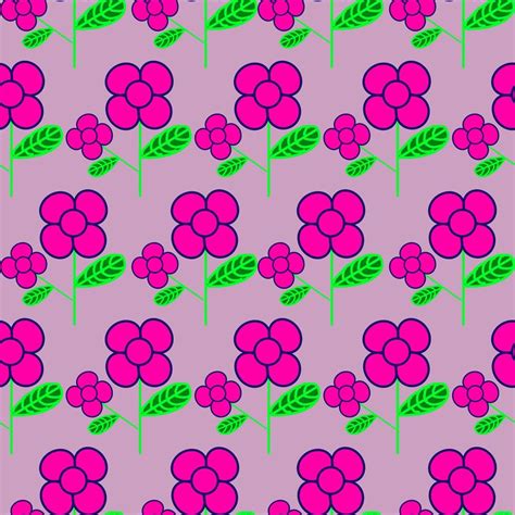 Cartoon Flower Pattern 的图像结果
