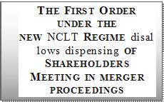 Dispense of shareholder Meeting under Companies Act, 2013