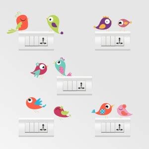 rawpockets 1 cm Color Switch Board Combo No.39 Self Adhesive Sticker ...