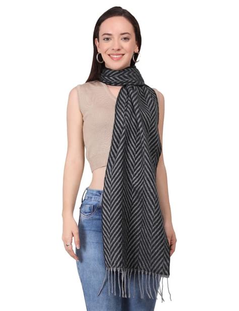 Buy MANRA Women 100% Acrylic Soft Feel Casual Winter Wear Striped ...