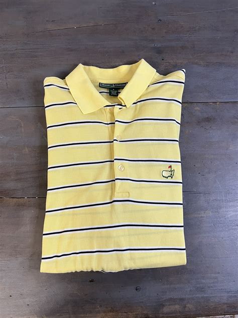 Mens The Masters Golf Tournament Polo Shirt Size Larg… - Gem
