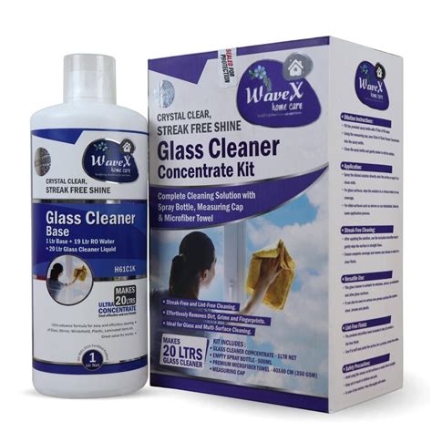 GLASS CLEANER CONCENTRATE MAKES 20 LITRES FROM 1 LITRE – Wavex