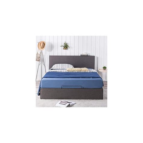 Buy ZINUS Finley Upholstered Platform Bed Frame with Lifting Storage ...