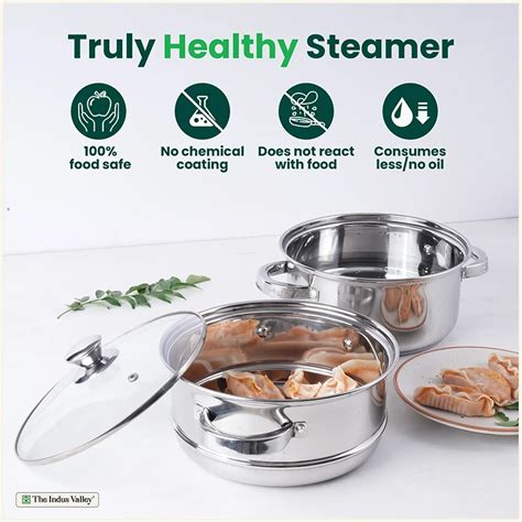 Buy Stainless Steel 2/3 tier Steamer Set Multi Pot/vegetable steaming ...