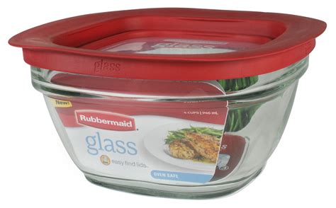 Rubbermaid Glass Food Storage Containers With Easy Find Lids at Julian ...