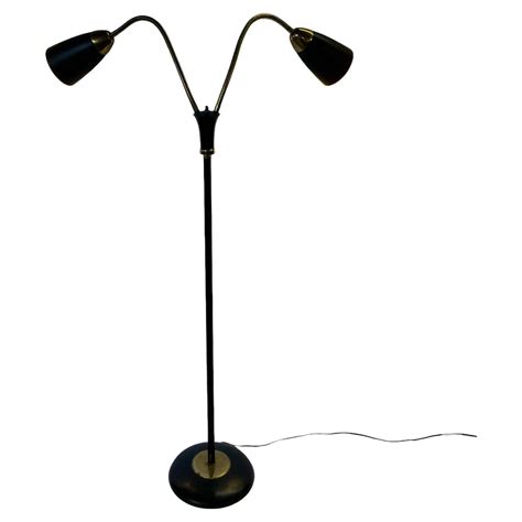 Gooseneck Floor Lamp Gerald Thurston For Sale at 1stDibs | double ...