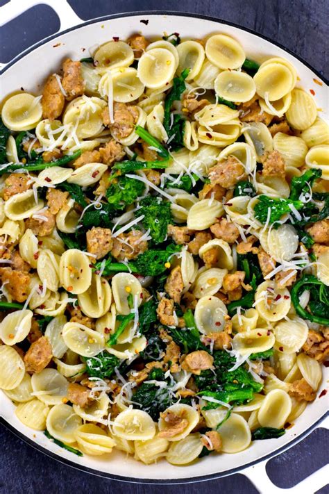 Orecchiette with Sausage and Broccoli Rabe - GypsyPlate