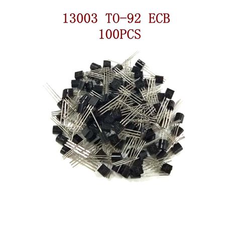 100 Pieces Electronic Current Transistor Triode 13003 400V 1A 0.8w NPN ...