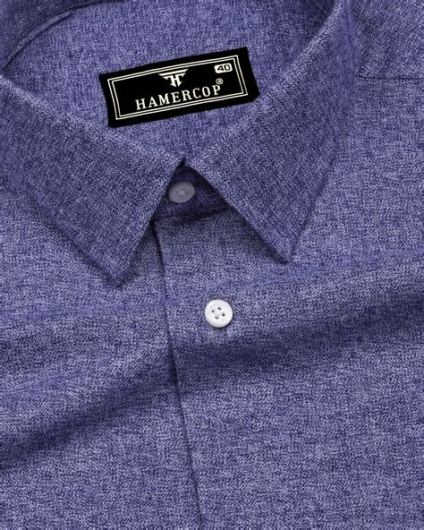 Blue Flannel Cotton Shirt with Dual-Tone Plaid – Hamercop