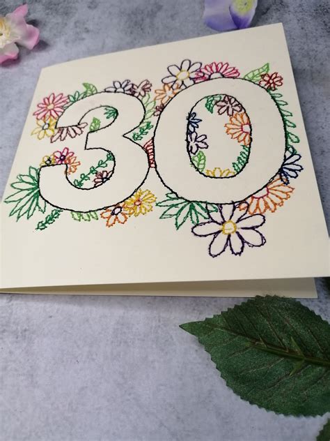 30 card- 30th birthday- 30th anniversary- 30th celebration- 30th card ...