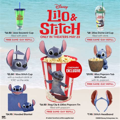 Live-Action 'Lilo and Stitch' Popcorn Buckets, Sippers, Ears, and More ...
