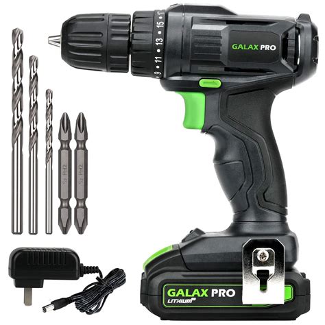 Buy GALAX PRO 20V Cordless Drill Driver with Work Light, Max Torque 20N ...