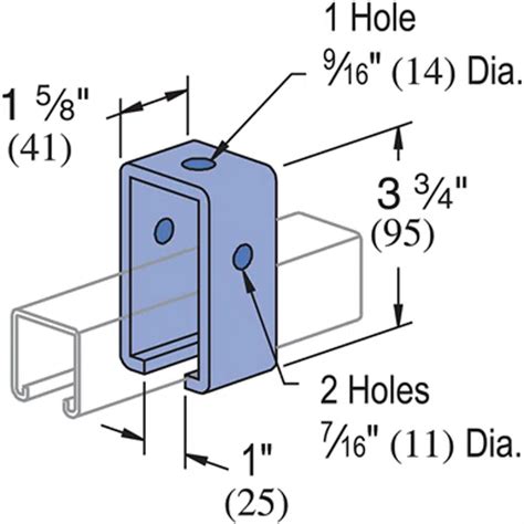 BIM objects - Free download! Unistrut P1834-EG Channel Trolley Track ...