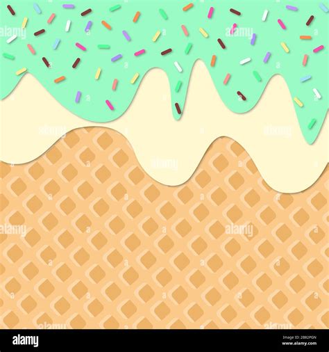 Melting Ice Cream With Sprinkles