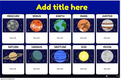 Solar System Posters: Customize & Print | Storyboard That