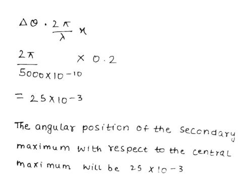 Light of wavelength 5000 a falls on a single slit of width 02 mm the ...