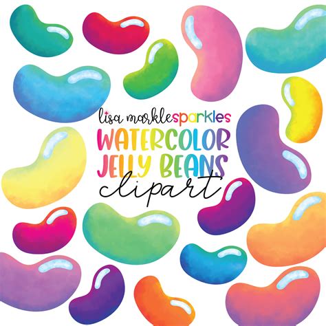 Jellybeans Clip Art Free: Jelly Bean Background Rainbow Clip Art At