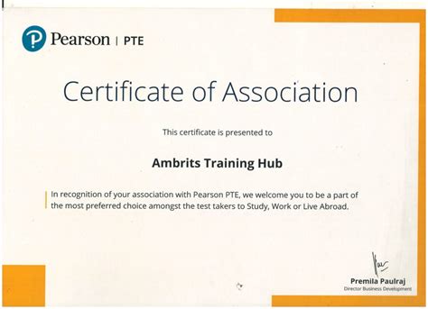 Certifications of AMBRITS Training Hub - Our Achievements and ...