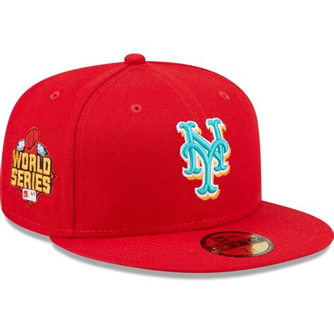 New Era New York Mets Scarlet 2015 World Series Fitted Hat India | Ubuy