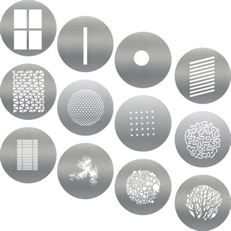 Buy Soonpho GOBO 12pcs/Set Gobos Graphics Cards with Hollow Patterns ...