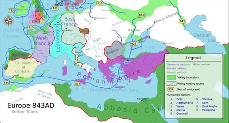 Viking Raids and Incursions Map