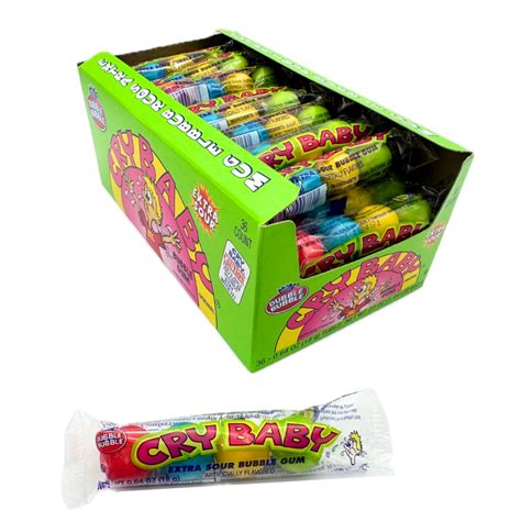Cry Baby Sour Bubble Gum 4pc - 36ct – I Got Your Candy