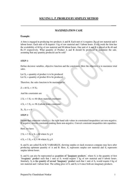 Simplex Method Minimization Problem 的图像结果