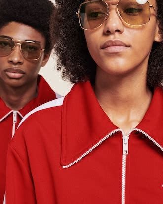 Óculos de sol masculino Lacoste x Ricky Regal em metal dourado modelo ...