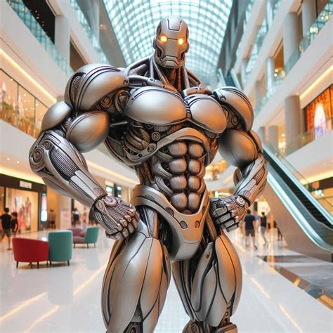 Image result for Muscular Robot Drawing