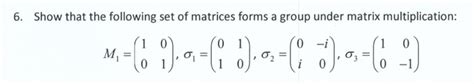 Image result for Matrix Forms a Group Example