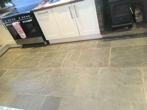 Dealing with a Rough Sandstone Kitchen Floor in Colne, Lancashire ...