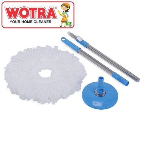 WOTRA Plastic Spin Mop Handle with Refill Compatible with Gala ...