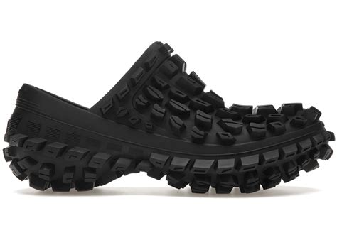 Balenciaga Defender Clog Black Rubber Price in India | Culture Circle