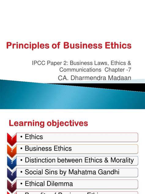 P 2 CH 7 Principles of Business Ethics | PDF | Business Ethics | Morality