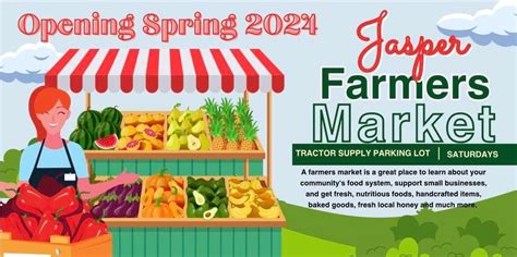 Jasper Farmers Market Opening Day! , Jaspers Tractor Supply Parking Lot ...