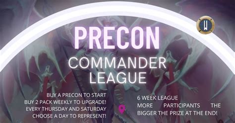 Precon Commander League Season 3 @The Weatherlight! (Saturday Group ...