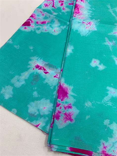 Shibori tie and dye pure soft silk fabric – Akrithi