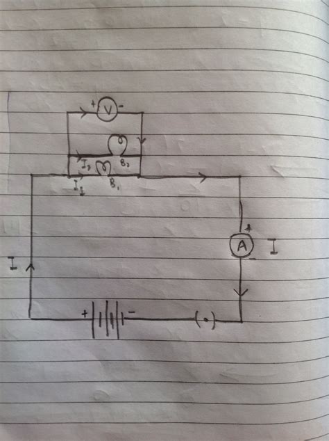 draw a schematic diagram of an electric circuit comprising of 3cells ...