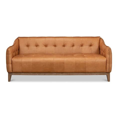 Mid-Century Style Leather Sofa For Sale at 1stDibs | mid century ...