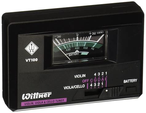 Wittner VT100 Quartz Tuner for Violin/Viola/Cello/Tenor Banjo/Mandolin ...